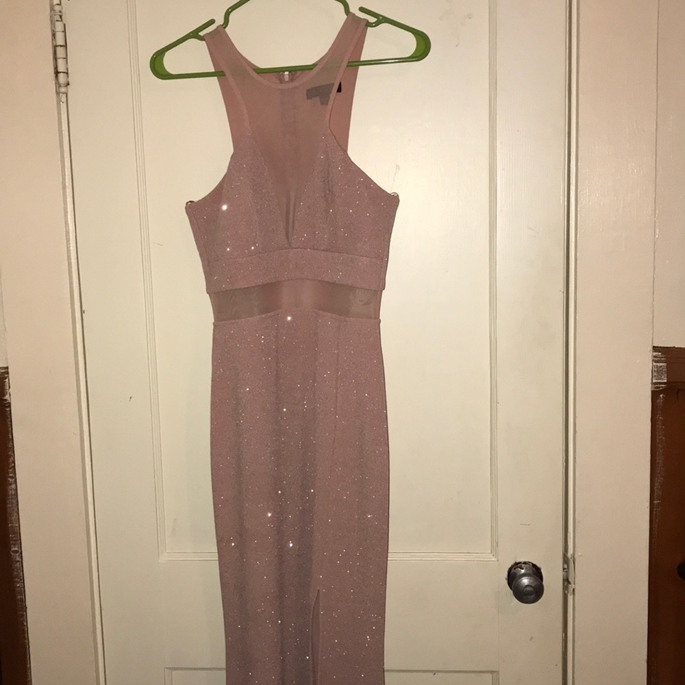 Pink Sparkly Prom Dress